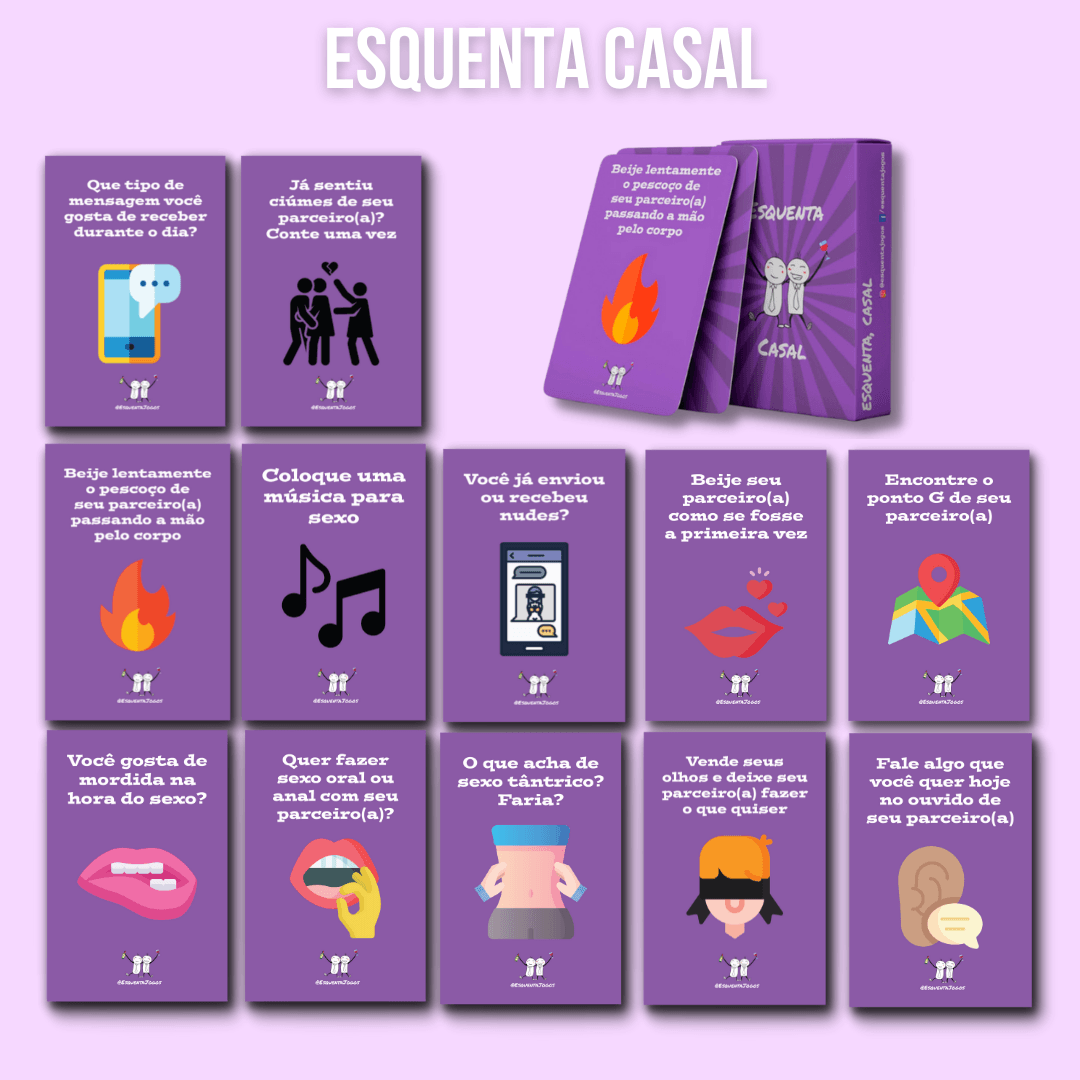 Jogo de cartas do casal de intimidade de alta qualidade